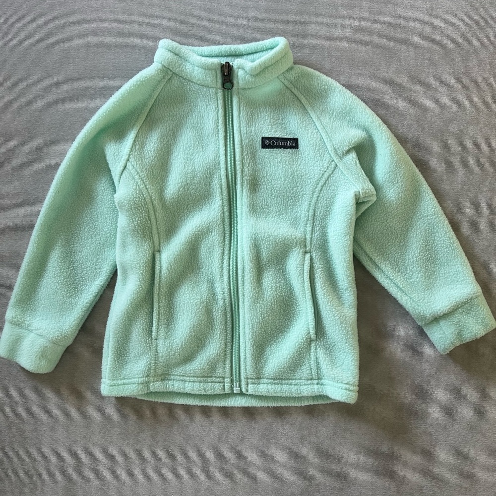Columbia Light Green Fleece Jacket